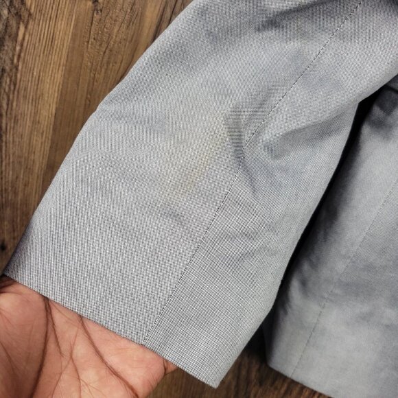 Express Blazer Mens 42R Gray Innovator Extra Slim Fit Suit Jacket Stains* - Picture 6 of 9